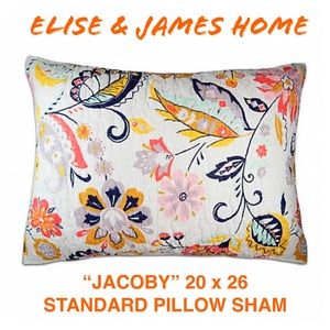 ELISE & JAMES “JACOBY” STANDARD PILLOW SHAM NWT